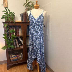 High-Low Floral Maxi Dress